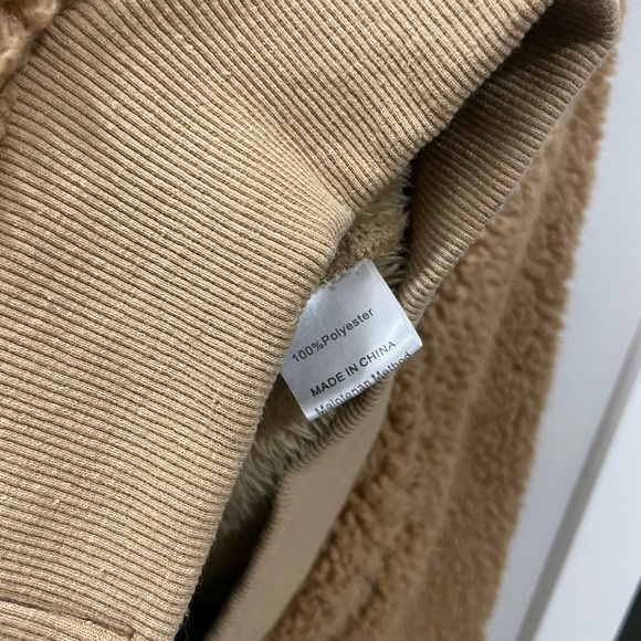 Merokeety Women’s Retro Deep Pile Teddy Bear Sherpa Fleece Jacket - Picture 6 of 6